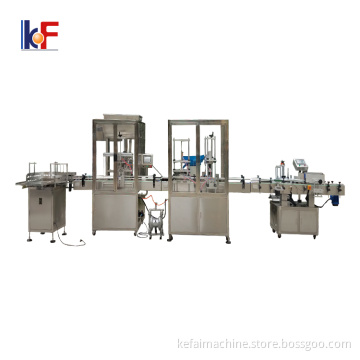Automatic ice cream plastic bottle rotary filling capping machine